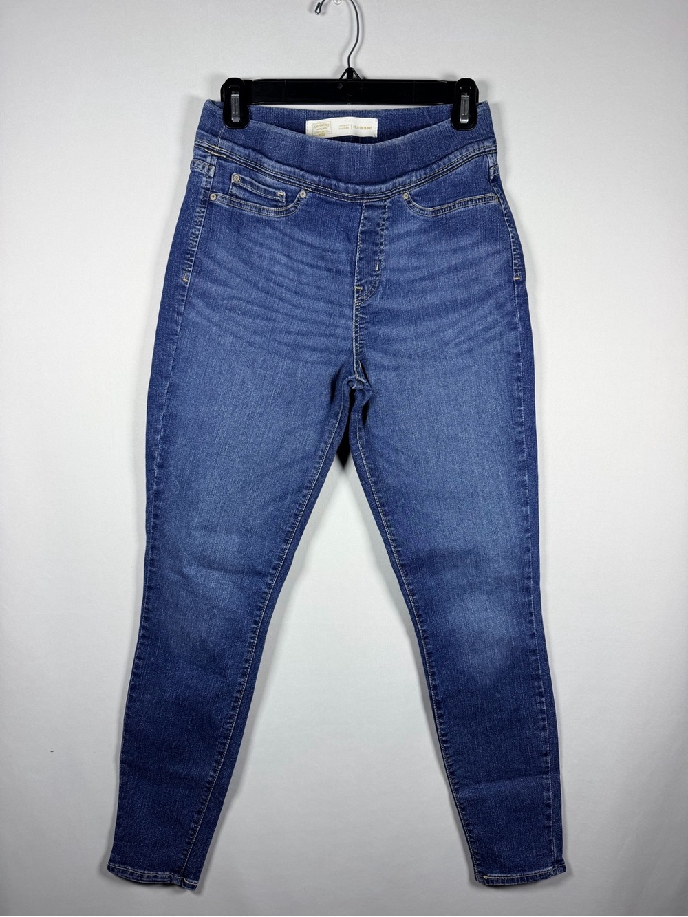 Signature by Levi Strauss Mid-Blue High-Rise Jeggings